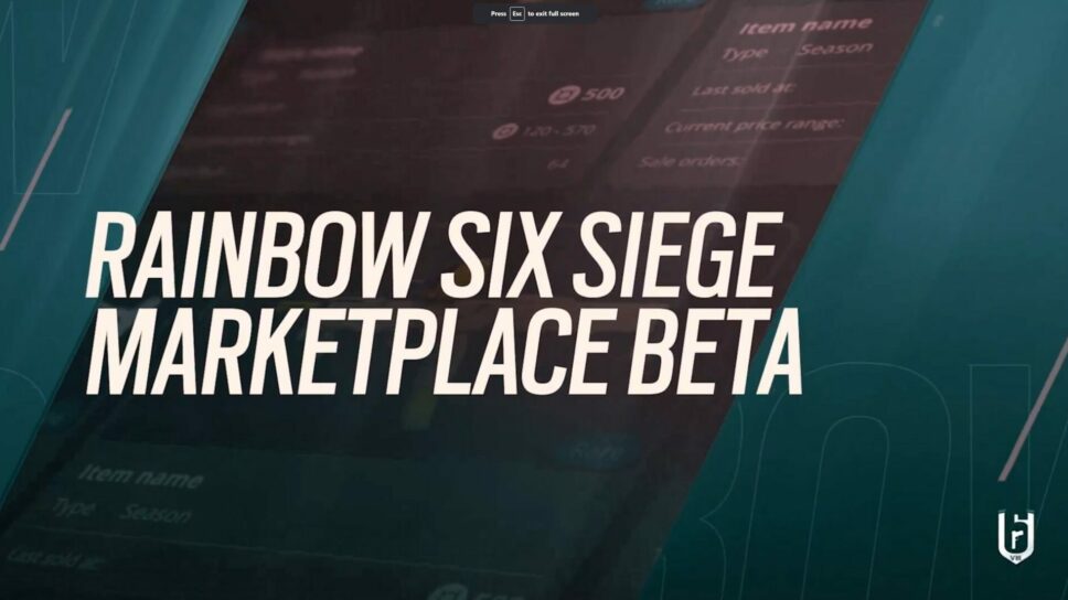 Rainbow Six Siege Marketplace: Release date and more information cover image
