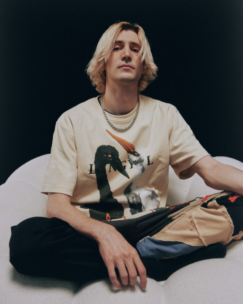A t-shirt from xQC's Lengyel Inaugural Collection (Image via Lengyel)