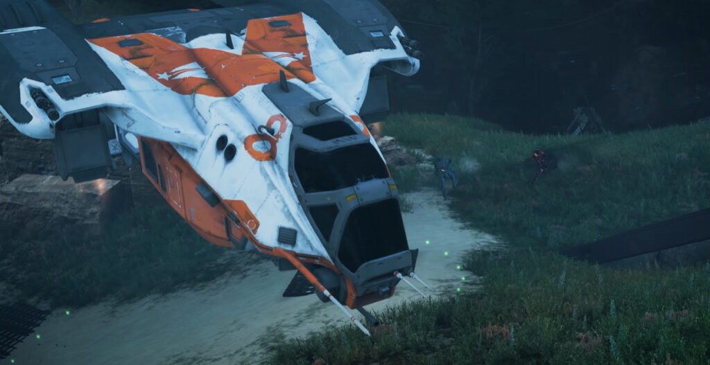 Legends escaping to the Evac Ship in Shadowfall (Image via Apex Legends on YouTube)