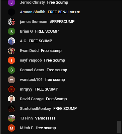 Screenshot of the community spamming the hashtag (Image via YouTube)