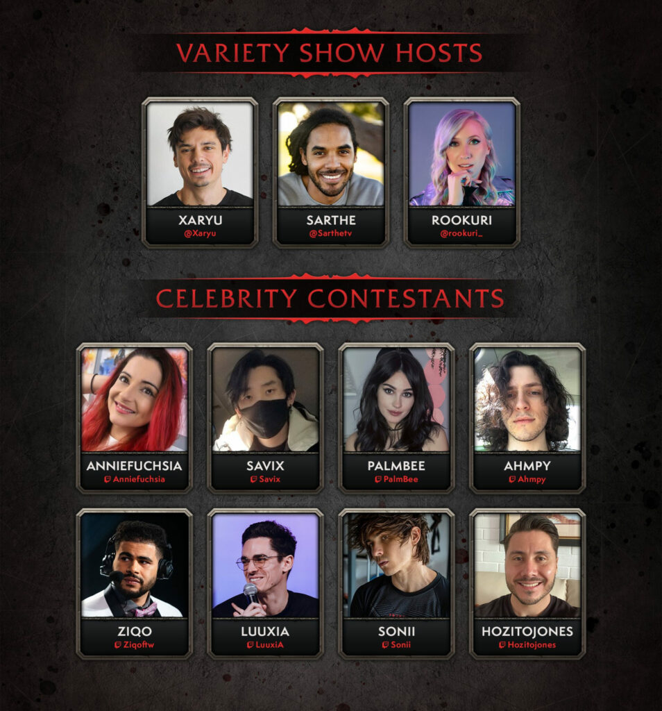 WoW Classic Variety Show hosts and featured contestants (Image via Blizzard Entertainment)