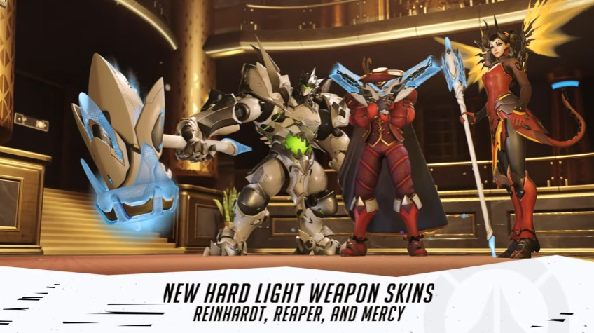 Overwatch 2 gets Hard Light weapon skins (Image via Blizzard Entertainment)