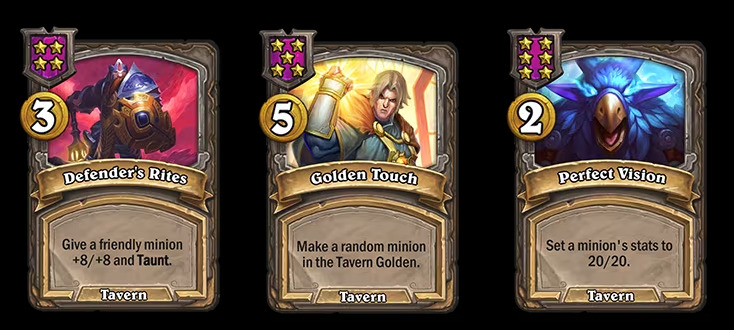 Defender's Rites, Golden Touch, and Perfect Vision (Image via Blizzard Entertainment)