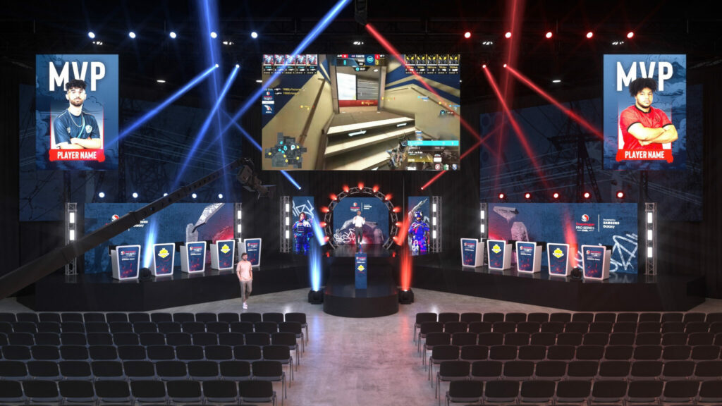 CoD Mobile World Championship 2023 stage (Image via ESL Gaming)
