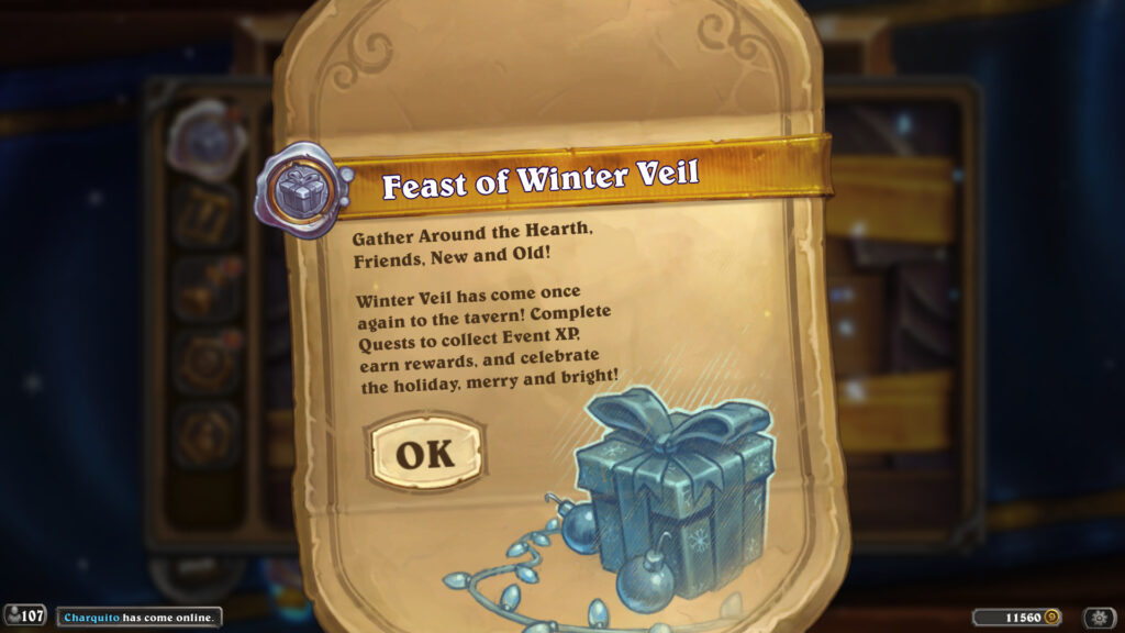 Feast of Winter Veil information (Image via Blizzard Entertainment)