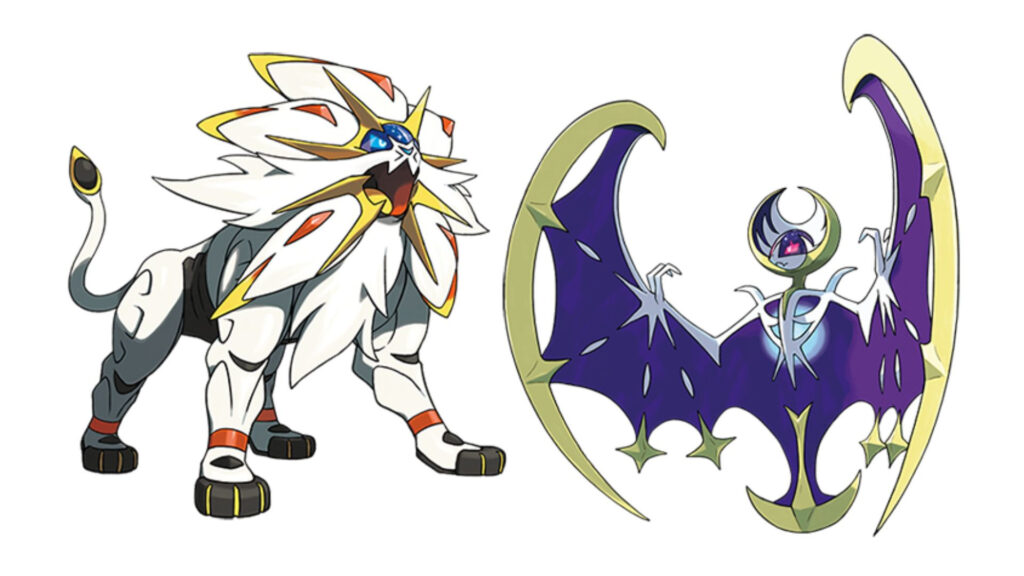 Solgaleo and Lunala (Images via The Pokémon Company)
