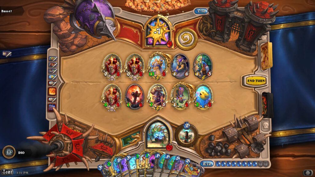 Achieve lethal to get a free card pack (Image via Blizzard Entertainment)