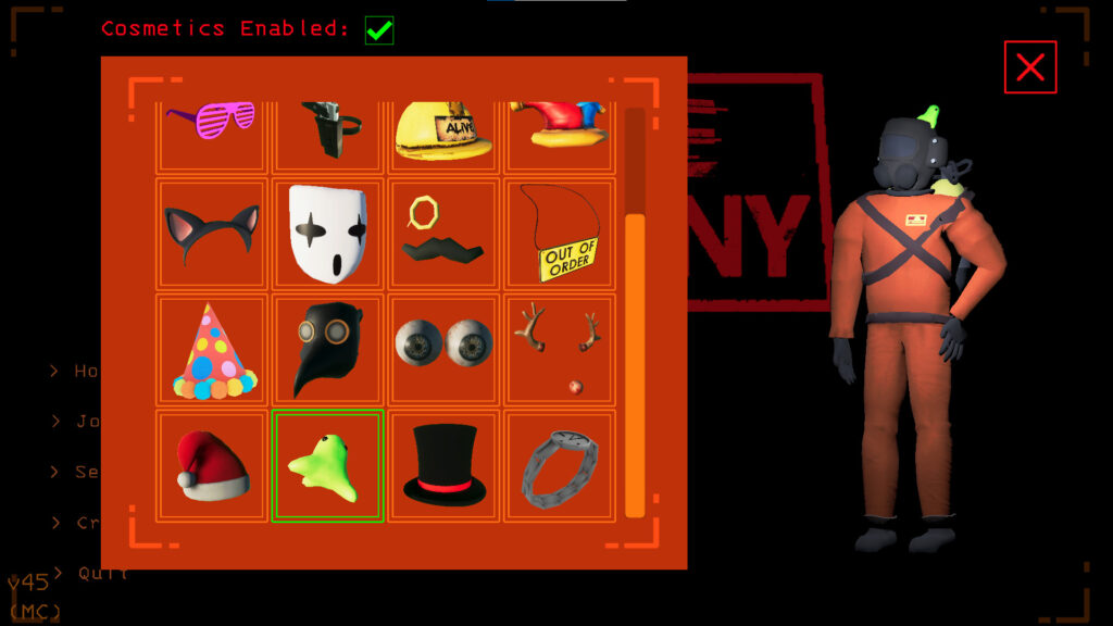 Some of the hats and accessories you can wear (image via esports.gg)