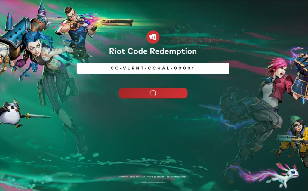 Enter the code after clicking the link