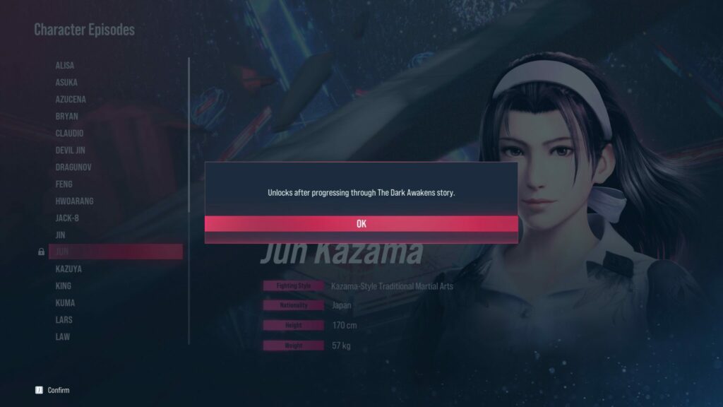 Jun Kazama character episode screenshot (Image via esports.gg)