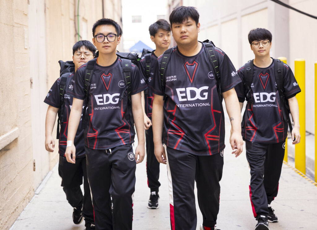 Will EDG continue to rise to new heights in VCT 2024? (Photo by Colin Young-Wolff/Riot Games)