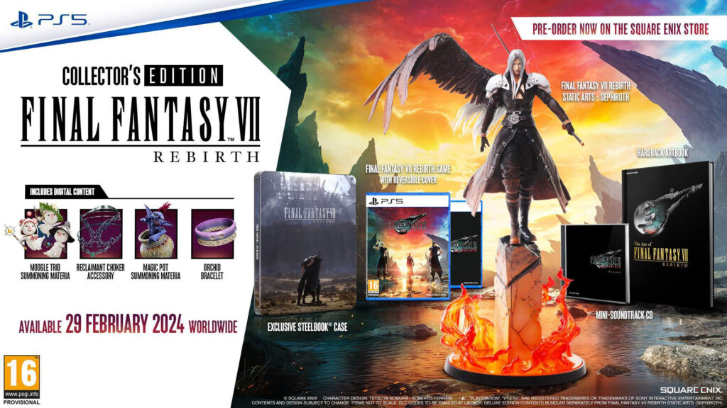 Final Fantasy VII Rebirth Collector’s Edition (Image via Square Enix)