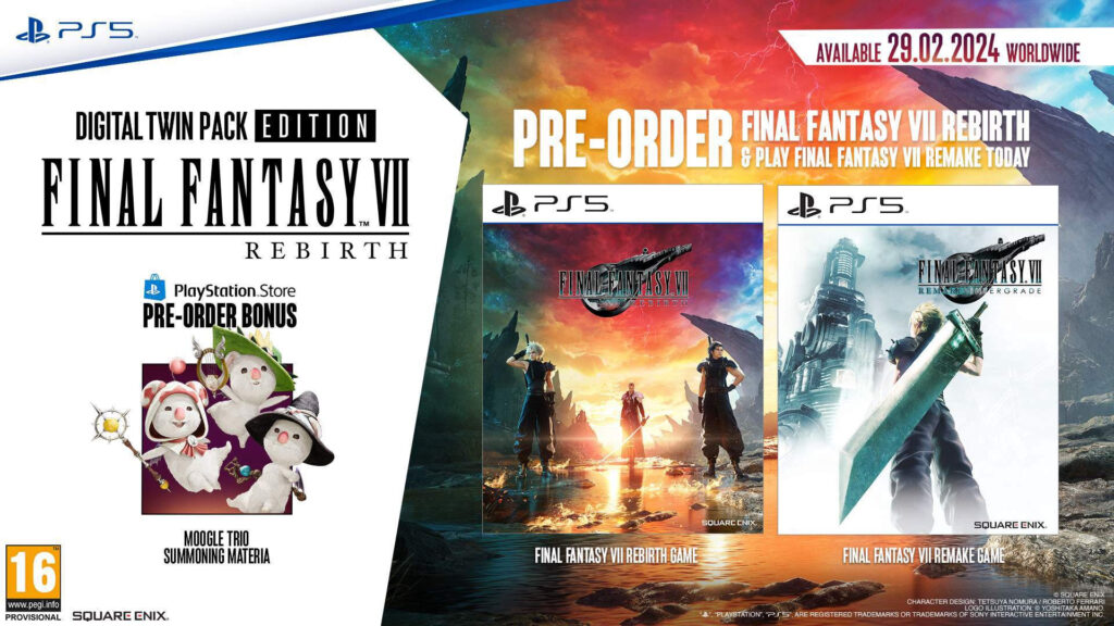 Final Fantasy VII Rebirth Digital Deluxe Twin Package (Image via Square Enix)