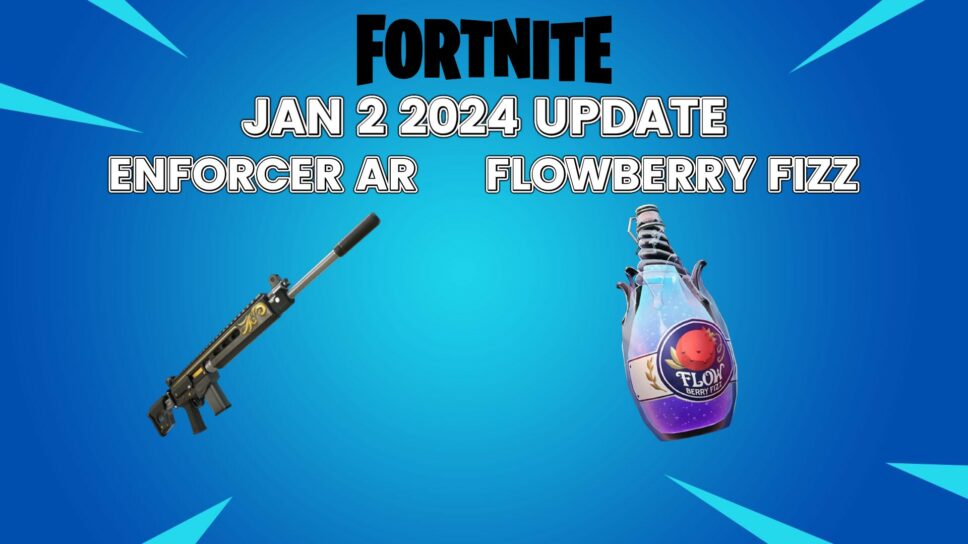 New Fortnite update adds Flowberry Fizz and Enforcer AR cover image