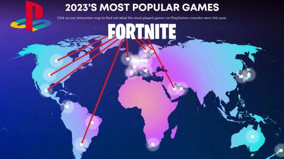Fortnite was the most popular PlayStation game of 2023 cover image