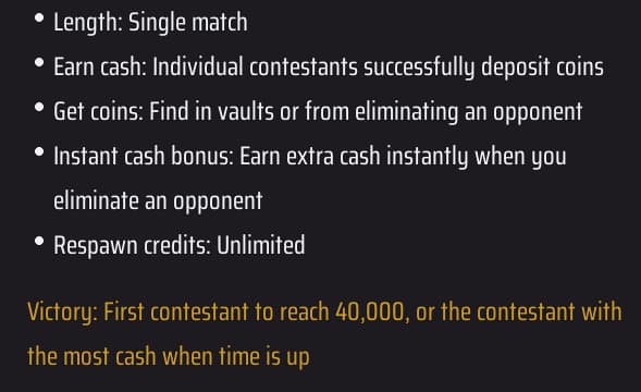 The rules of Solo Bank It (Screenshot via esports.gg)