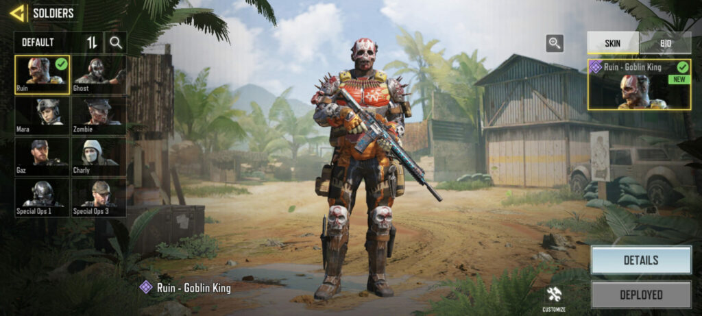 CoD Mobile Ruin - Goblin King Operator Skin (Image via Activision Publishing, Inc.)