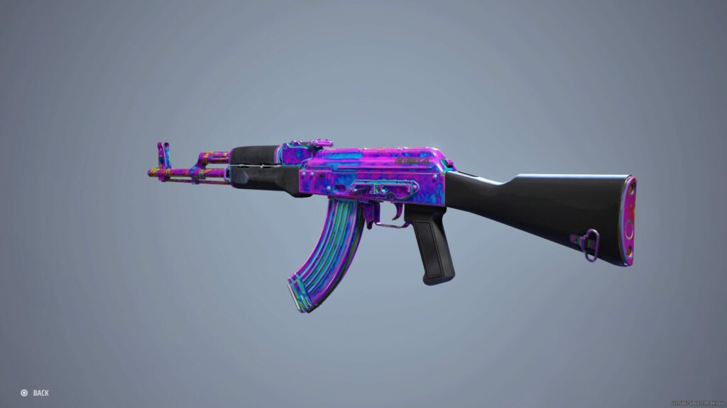 The AKM Never Evanesce skin from The Finals Season 1 Starter Pack.