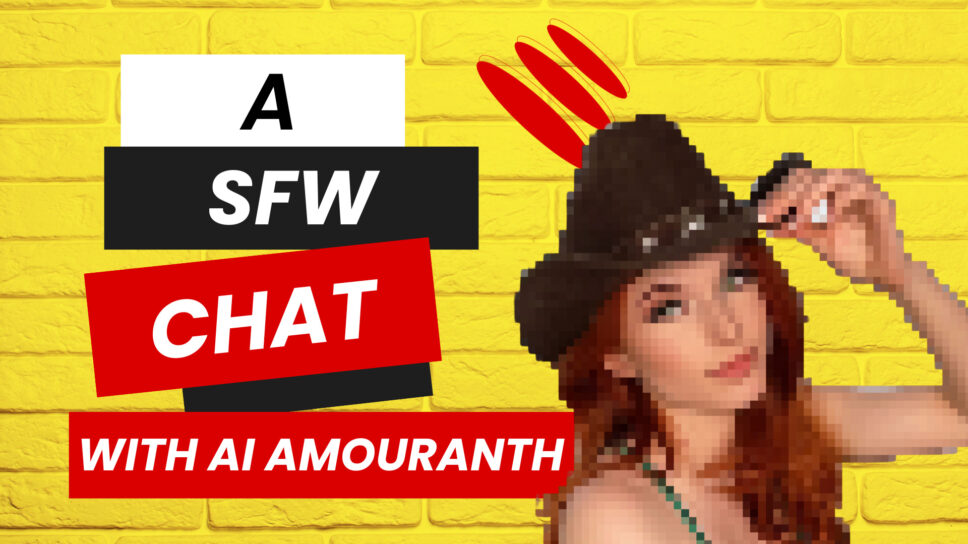 Marco and the real girl: A safe for work chat with the Amouranth AI cover image
