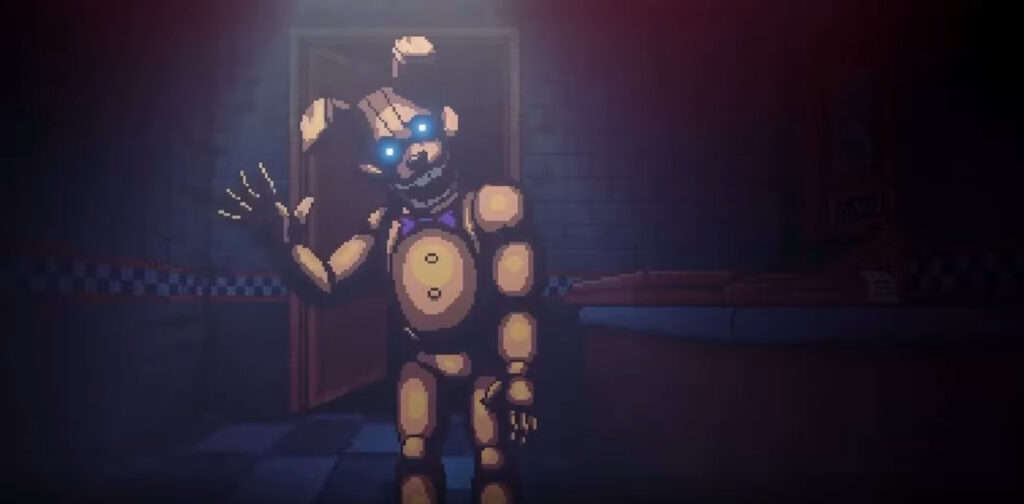 Spring Bonnie, as seen in the leaked trailer (Image via Dawko on YouTube)