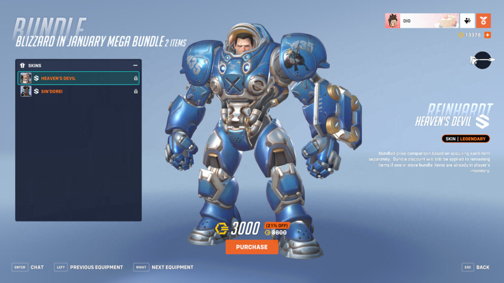 Overwatch 2 StarCraft Reinhardt skin (Image via Blizzard Entertainment)