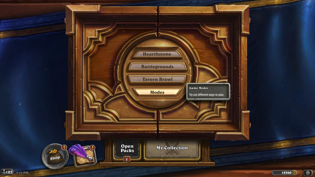 How to access Hearthstone Duels (Image via Blizzard Entertainment)