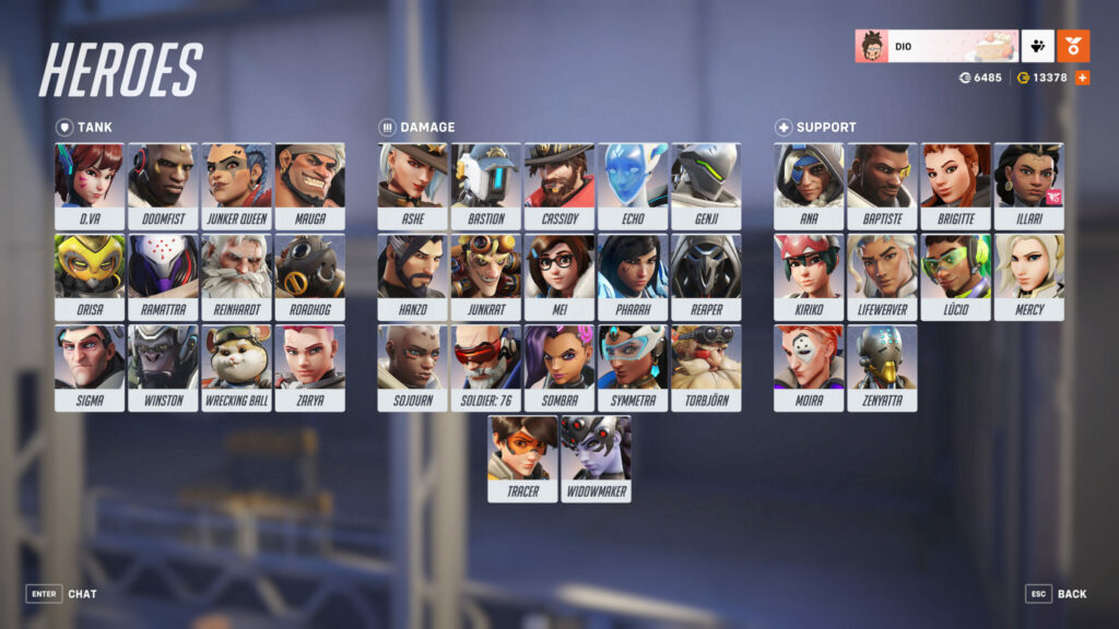 Overwatch 2 tank and damage heroes will get a self-healing passive (Image via Blizzard Entertainment)