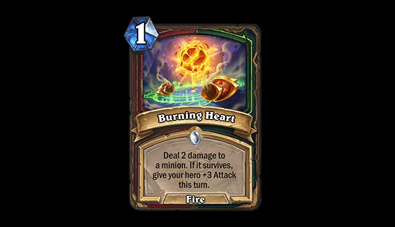 Burning Heart in Hearthstone (Image via Blizzard Entertainment)