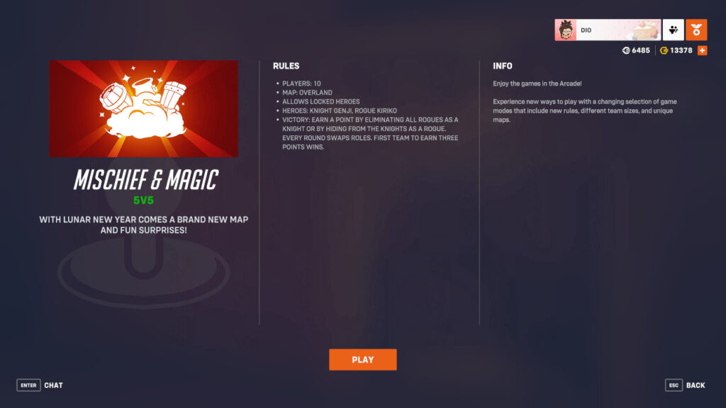 Mischief &amp; Magic game mode (Image via Blizzard Entertainment)