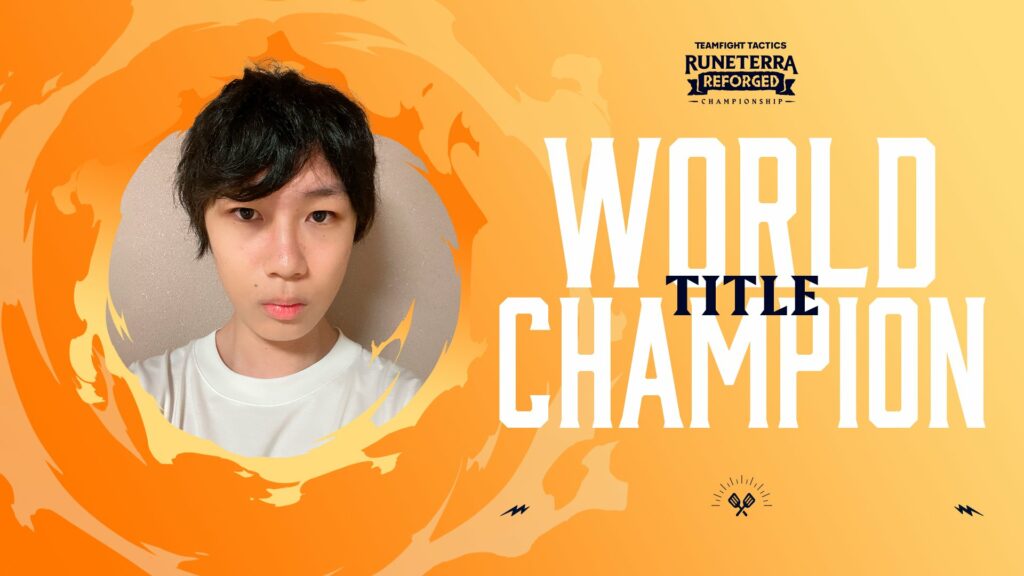 Title, Set 9 Runeterra Reforged world champion (Image via Riot Games)