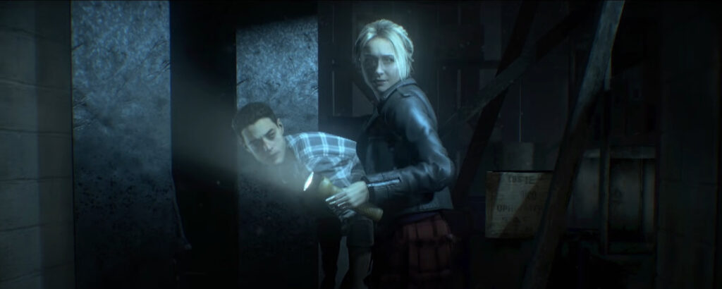 Rami Malek and Hayden Panettiere in Until Dawn (image via PlayStation on YouTube)