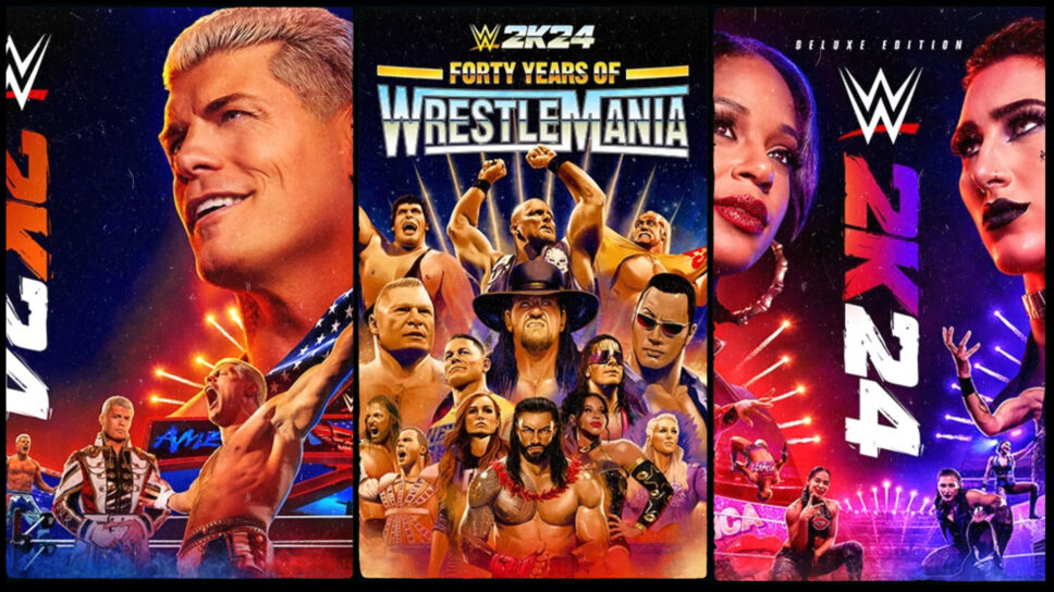 WWE 2K24 celebrates 40 years of WrestleMania with four editions cover image
