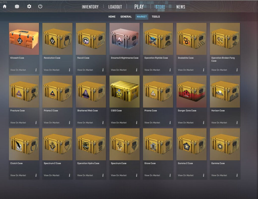 CS2 Market for Cases 