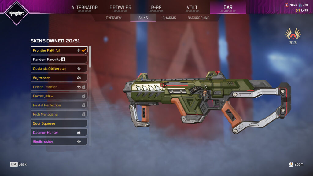 Apex Legends New Wingman Skin Iron Sights, Legendary