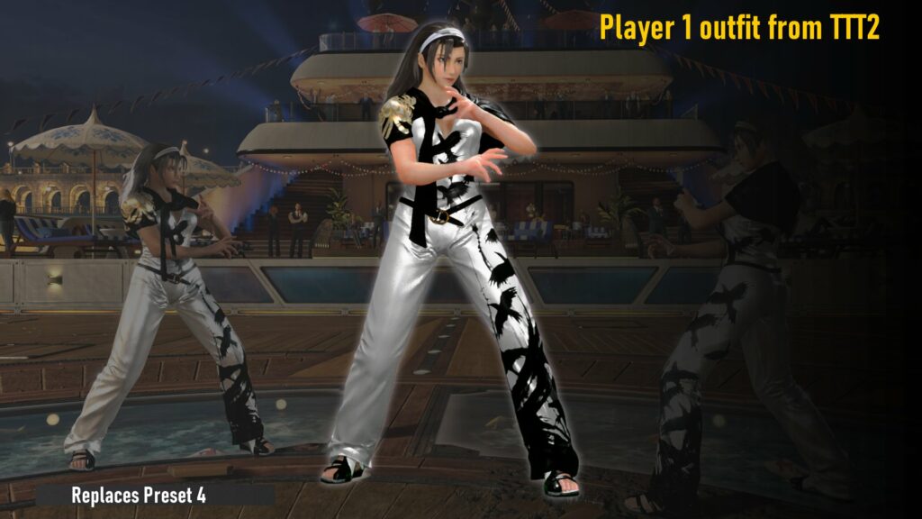 A Tekken 8 mod bringing Jun's Tekken Tag Tournament 2 oufit to the game (Image via TekkenMods)