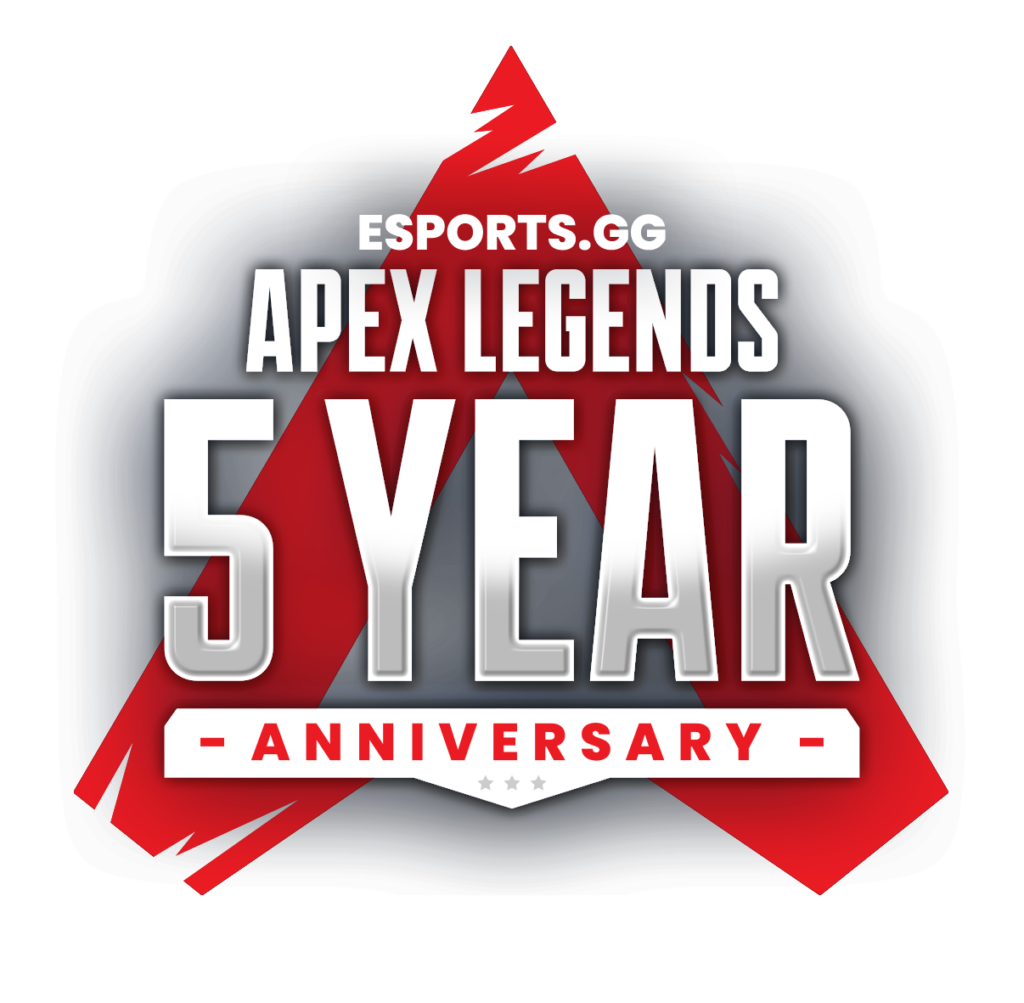 Esports.gg Apex 5 Year Anniversary logo