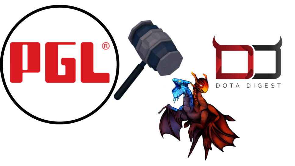 PGL Esports copyright strikes popular Dota 2 Channels NoobFromUA and DoTA Digest cover image