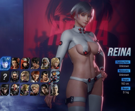 GANTZ mod for Reina in Tekken 8 character select