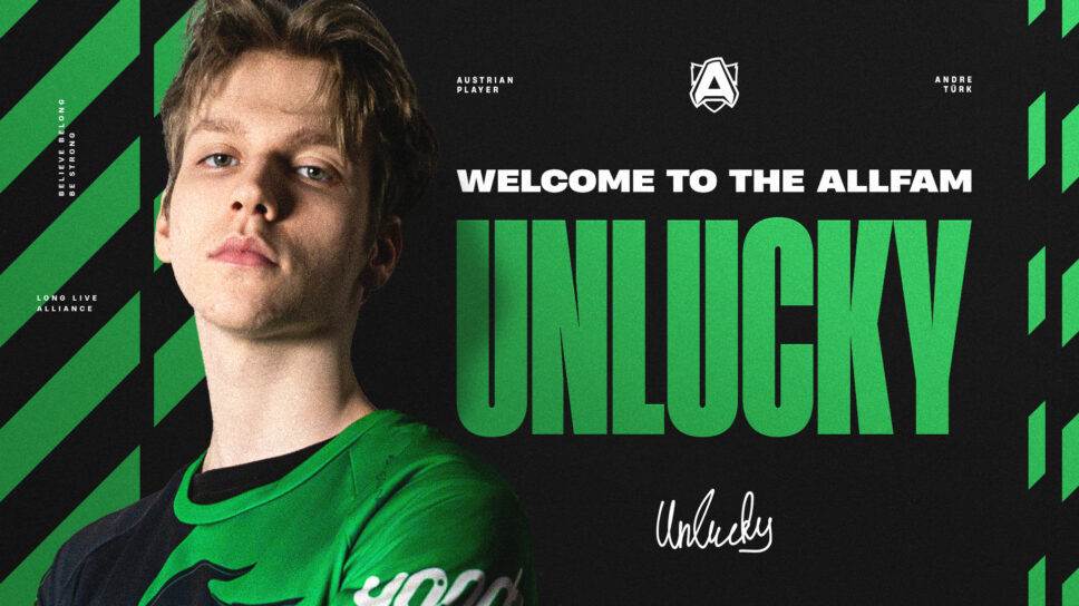 Alliance announce the signing of Unlucky cover image