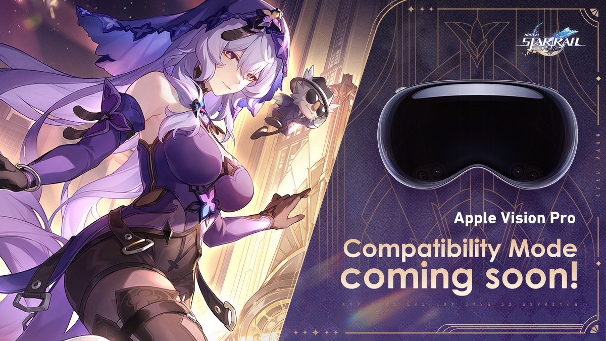 Honkai Star Rail is coming to Apple Vision Pro mixed-reality headset cover image