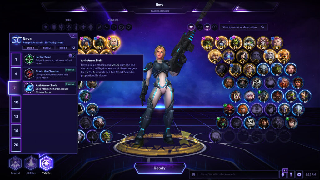 Nova's Anti-Armor Shells talent in Heroes of the Storm (Image via Blizzard Entertainment)