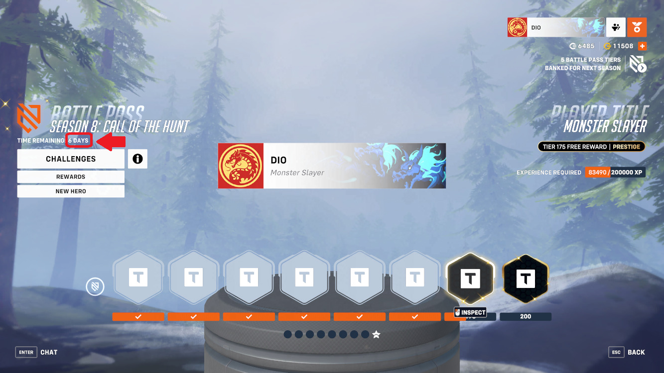 The Overwatch 2 Season 9 release date according to the game itself (Image via Blizzard Entertainment)