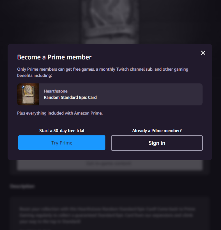 How to become a Prime Gaming member for free (Image via Prime Gaming)