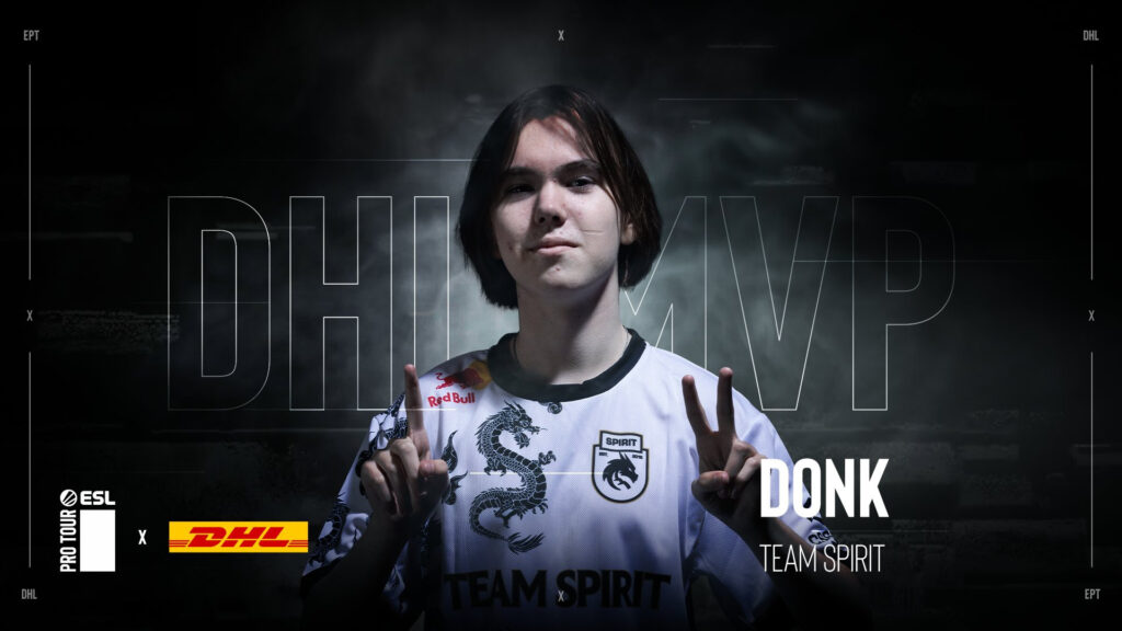 donk lived up to expectations and was MVP of his first big event (Image via ESL)