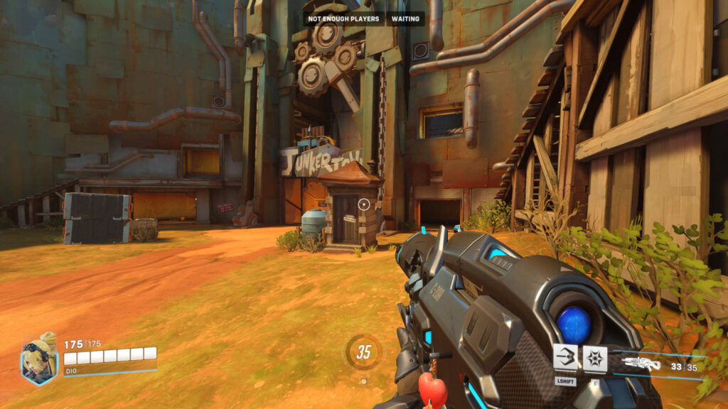 The Junkertown rework will replace the outhouse with a tower and cars (Image via Blizzard Entertainment)