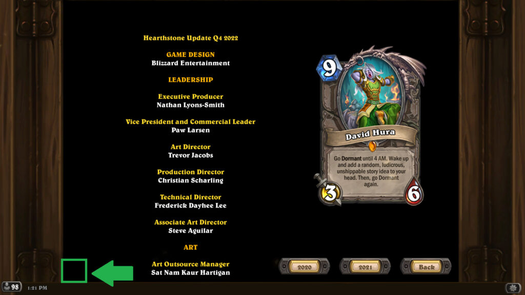 How to access the This or That puzzle in Hearthstone (Image via Blizzard Entertainment)