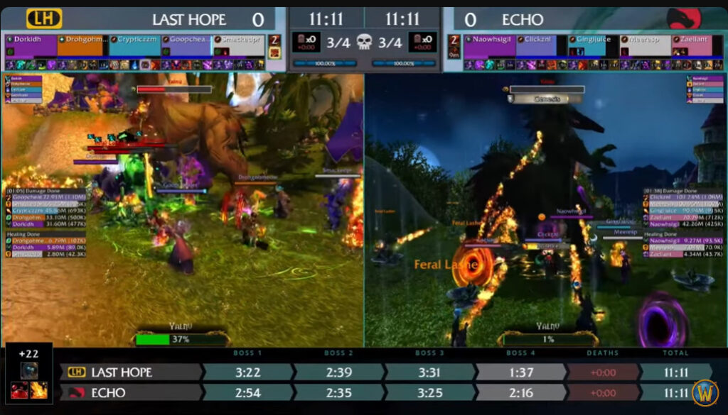Last Hope versus Echo in 2024 WoW MDI Group A (Image via Blizzard Entertainment)