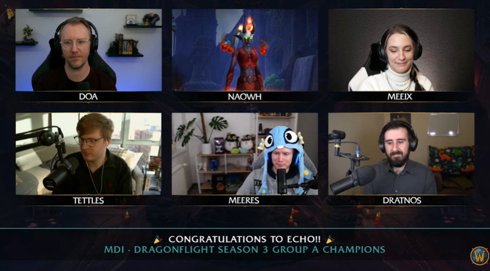Meeres during the post-match interview (Image via Blizzard Entertainment)
