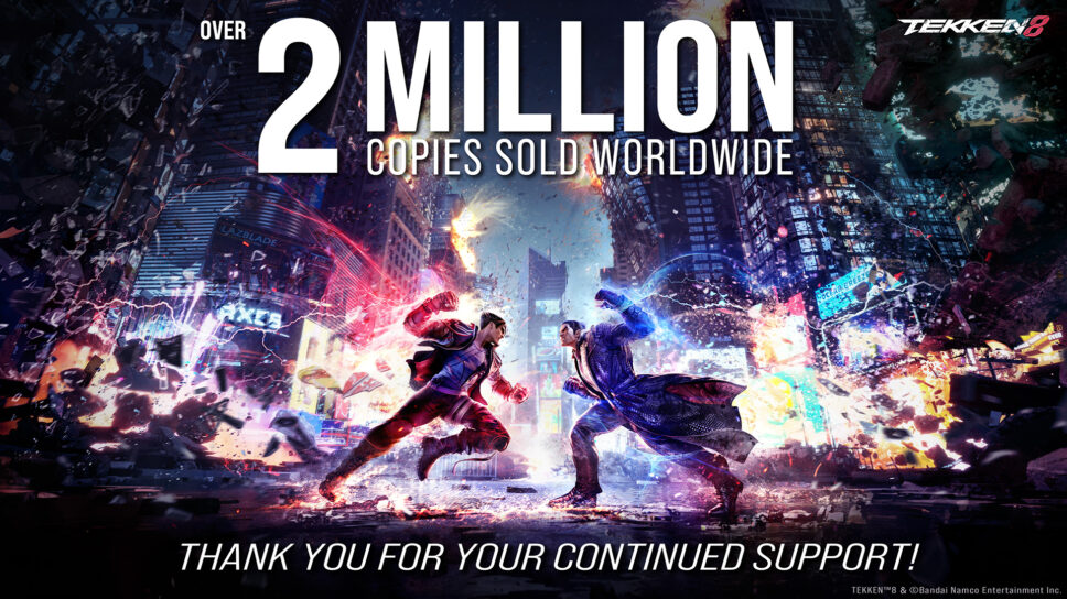 Tekken 8 sales pass 2 million copies sold worldwide cover image