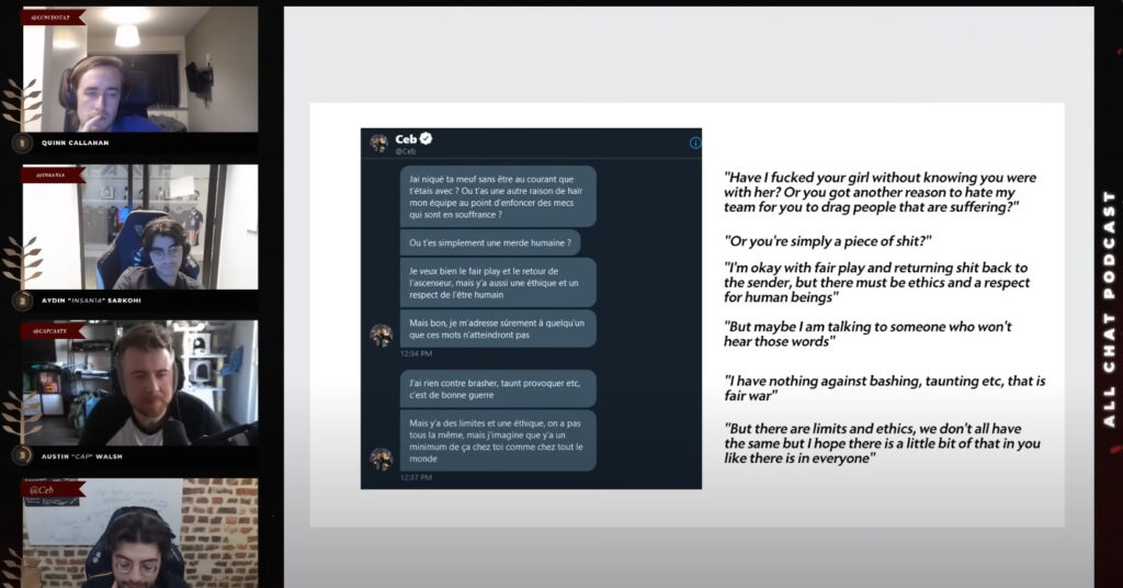 Ceb's most controversial tweet war (Screenshot from All Chat podcast)